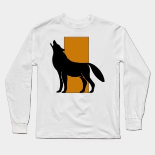 Classy and Minimalist Wolf Shirt For Wildlife Love Long Sleeve T-Shirt